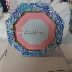 Lilly Pulitzer Octagon Picture Frame in Turquoise Oasis Wave After Wave NEW